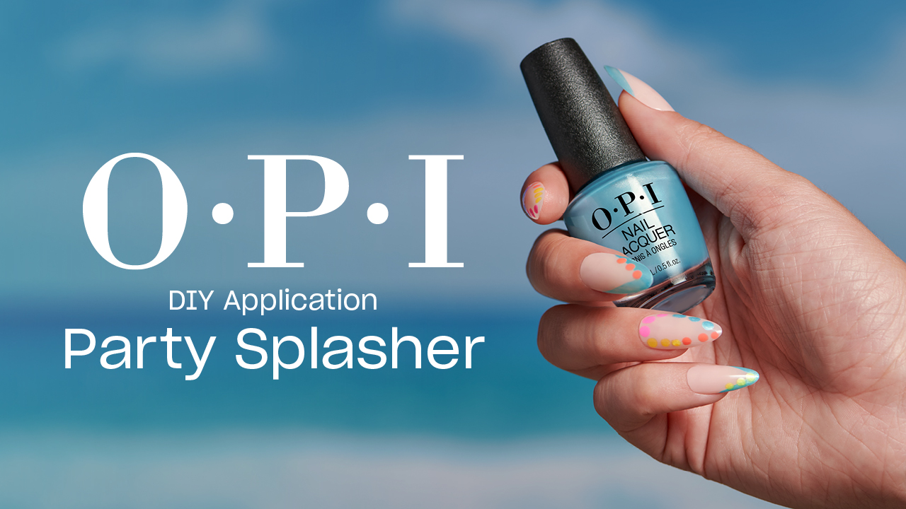 OPI Party Splasher Youtube DIY Nail Art Tutorial