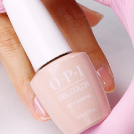Shake OPI GelColor Put It In Neutral vigorously for 1 minute