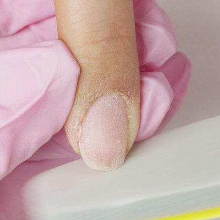 Buff each nail and focus on the cuticle area
