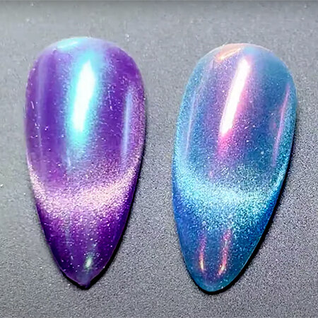 OPI GelColor Gel Effects Velvet Vision Magnet Effect French Manicure Nail Art