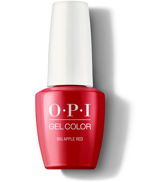 OPI GelColor Gel Nail Polish, Big Apple Red, 0.25 Fl Oz 